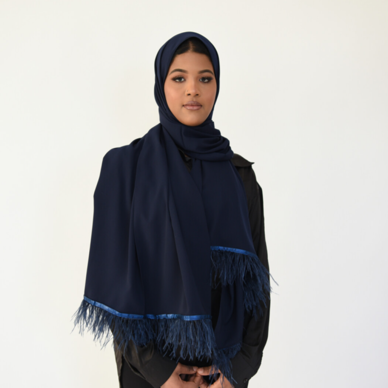 Chiffon Unique donkerblauw