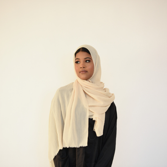 Dubai hijab lichtgeel