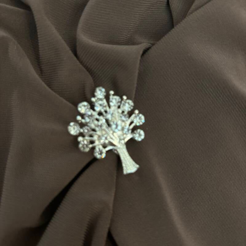 Broche boom zilver