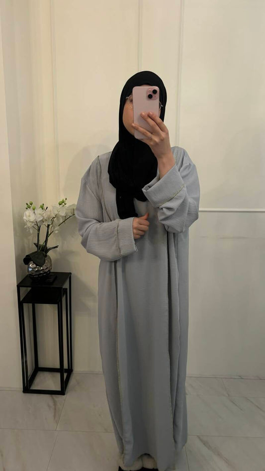 Abaya Dress jazz lichtgrijs