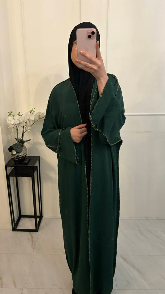 Kimono losse mouw jazz dennengroen