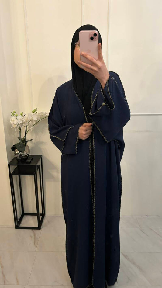 Kimono losse mouw jazz donkerblauw