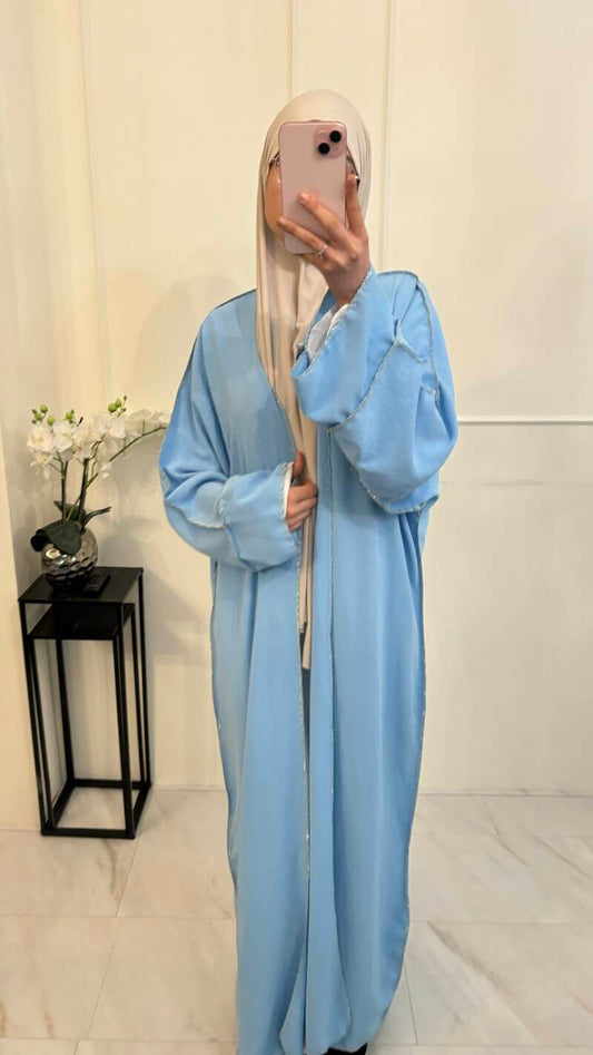 Kimono losse mouw jazz lichtblauw