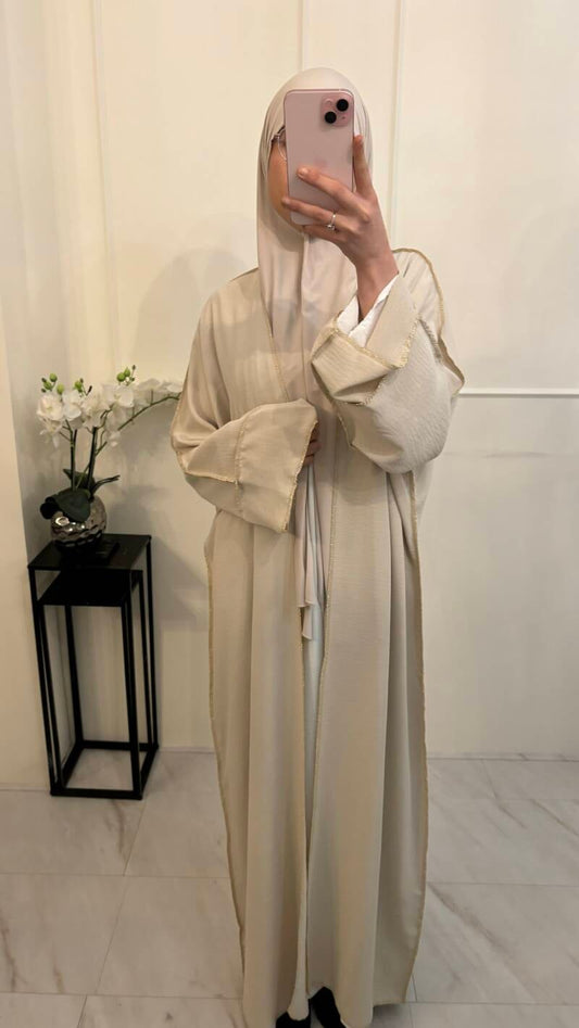 Kimono losse mouw jazz beige