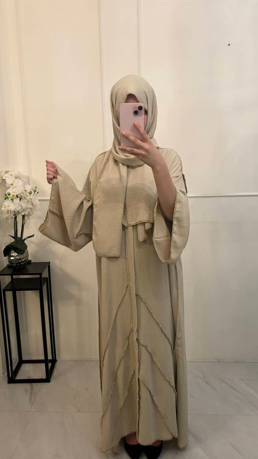 Petite Dress 2pcs beige