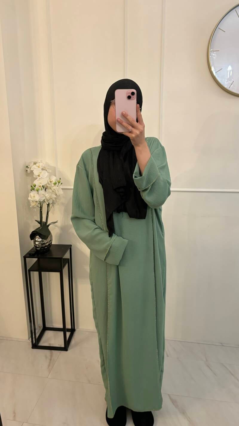 Abaya Dress jazz lichtgroen